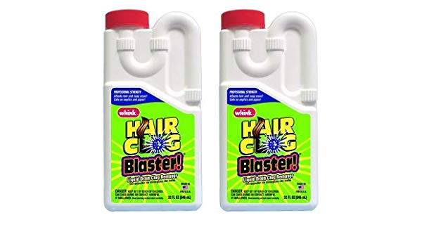 Hair clog blaster for drain clearing